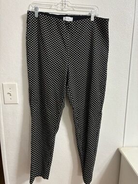 Elle Black and White Polka Dot Pants XL